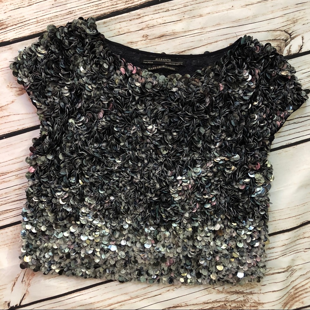 🌹All Saints Hand Graffiti Top🌹